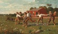 Snap The Whip Realism painter Winslow Homer